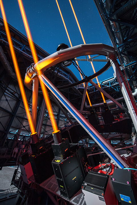 laser guide star system at ESO's Paranal Observatory