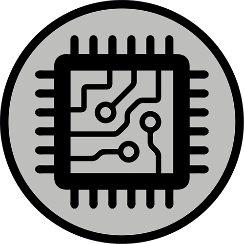 Icon that represents semiconductor inspection